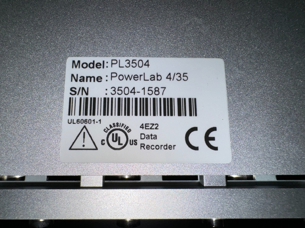 ADInstruments PowerLab 4/35 PL3504 Data Acquisition System #17470