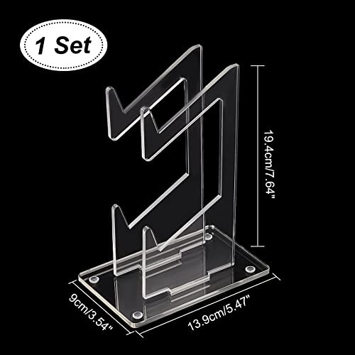 Universal Dual Controller Holder, Transparent Acrylic Game Controller Display