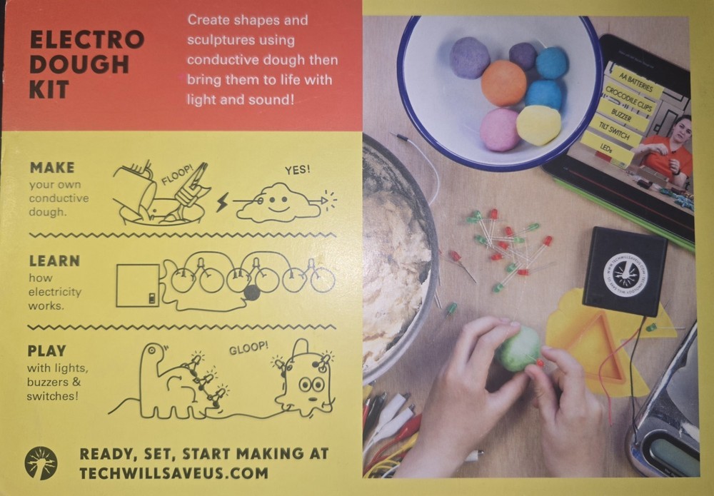 Tech Will Save Us Electro Dough Classic Kit | Educational Electronic Science