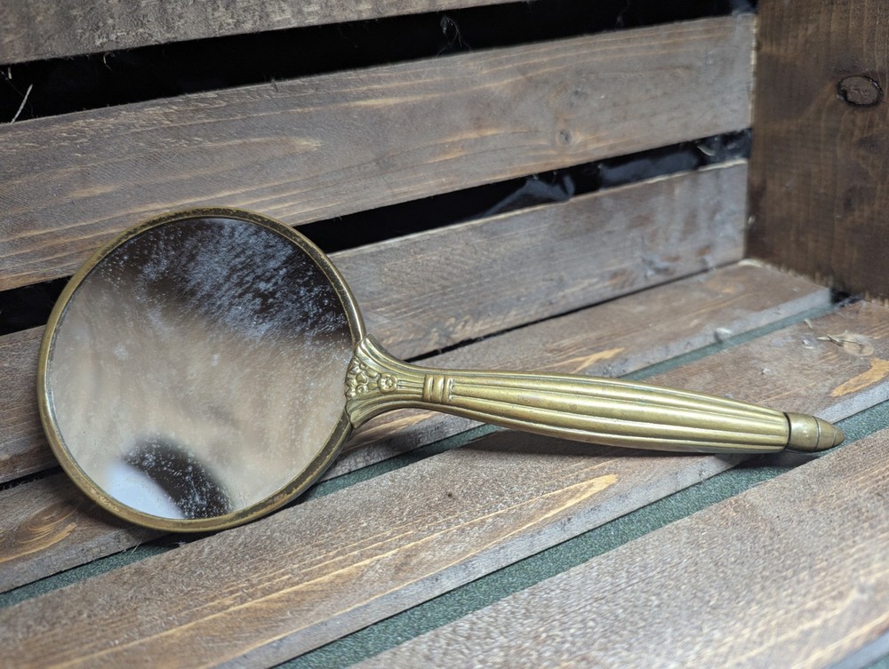 Vintage Art Deco Hand Mirror