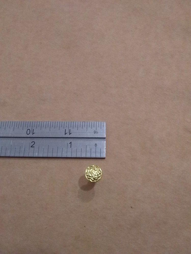 1/2" Solid Brass Floral Head Chicago Screws (25 pack)