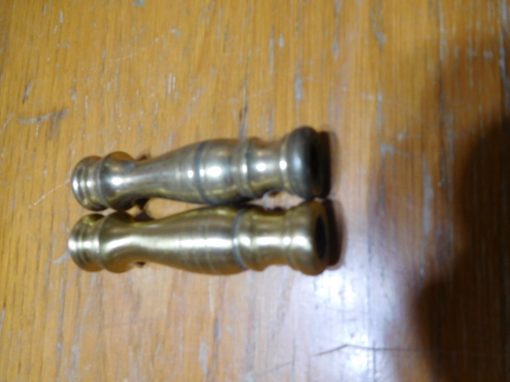 2) Brass Spacers 3" tall x 5/8" diameter 1/8IP with threaded ends  - #3844