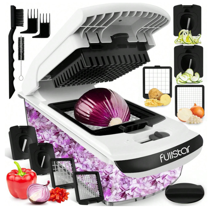 Vegetable Chopper Slicer Cutter with Container & Hand Protector Kitchen