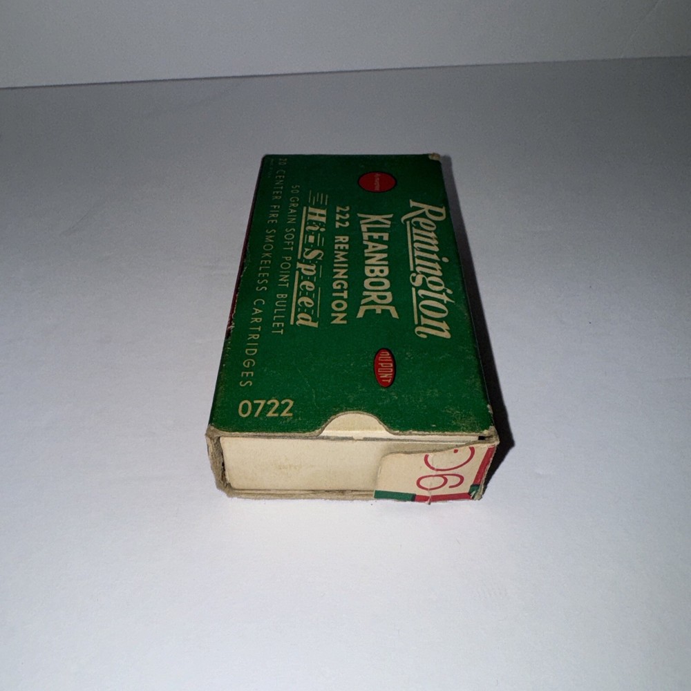 Empty Ammo box Remington Kleanbore 222 Remington