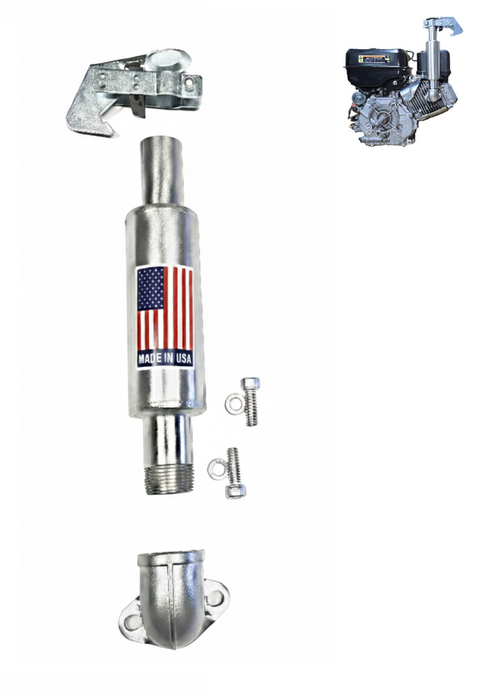 Erect Exhaust Muffler 304 Stainless – Predator Max 459cc