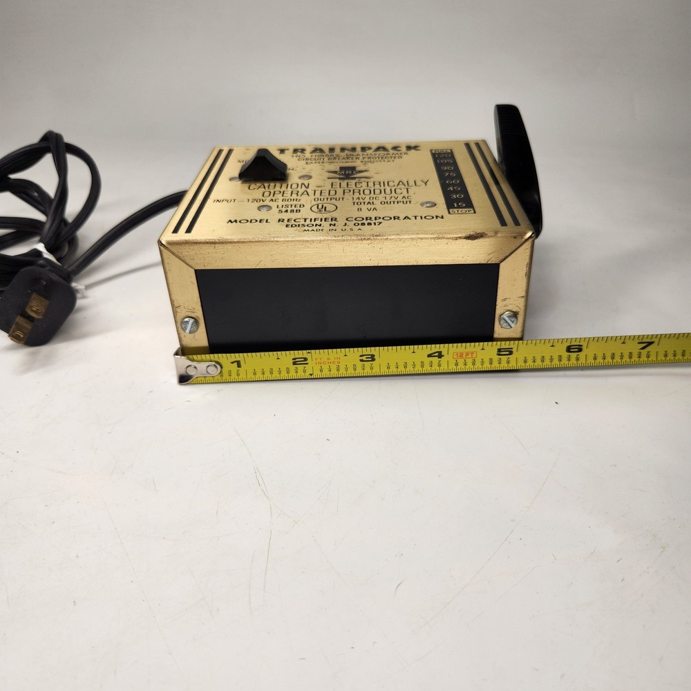 Trainpack Model 100 MRC Train Power Transformer Output 15VDC 7.5 Amp