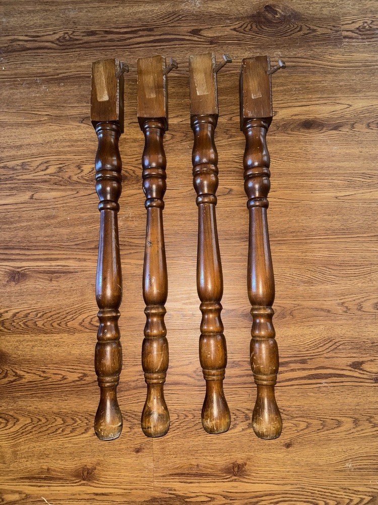Set 4  Turned 29  1/2" Table Legs Architectural Salvage