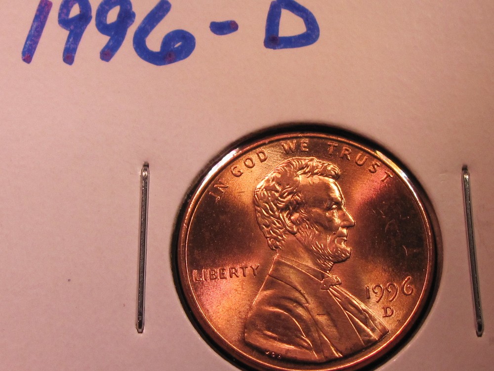 1996 D - Lincoln Memorial Cent