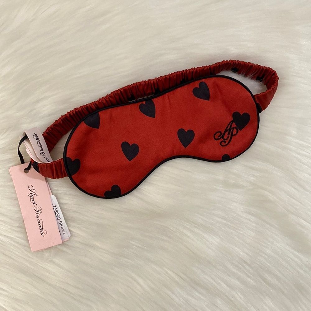 Agent Provocateur Hart Red Silk Eyemask NWT