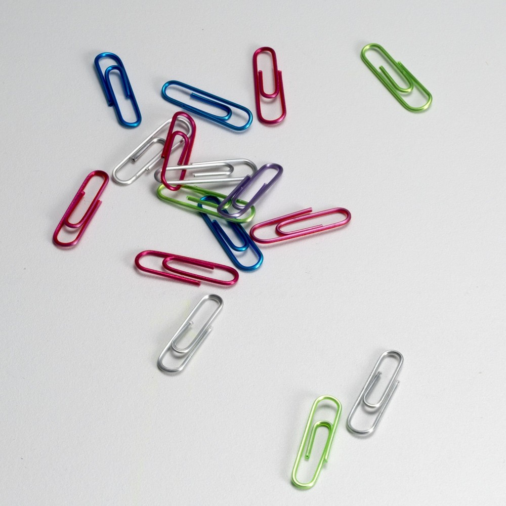 Officemate Translucent Paper Clips Size 2 Assorted Colors 600 Count Pack