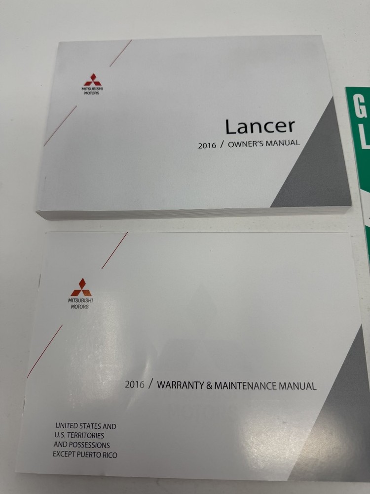 2016 Mitsubishi Lancer Owners Manual OEM Complete Set