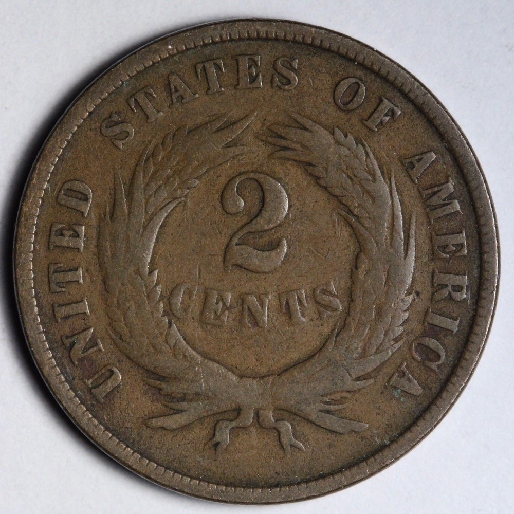 1865 Two Cent Piece FINE/VF E237 UKDS
