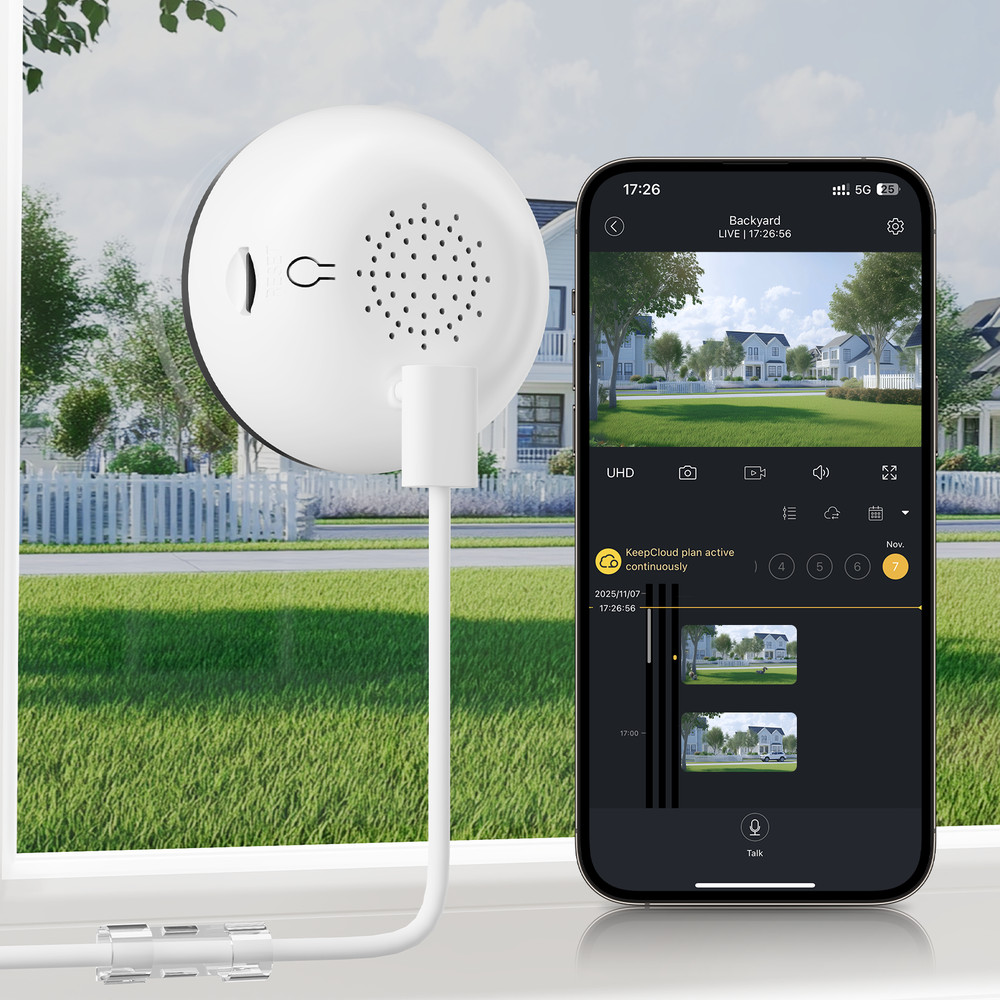 boykeep 4MP Window Camera 5G WIFI Security Camera System Color Night Vision