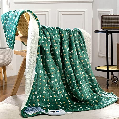 Heated Blanket Throw 50"x60" - Machine Washable Electric Throw Blanket Delta