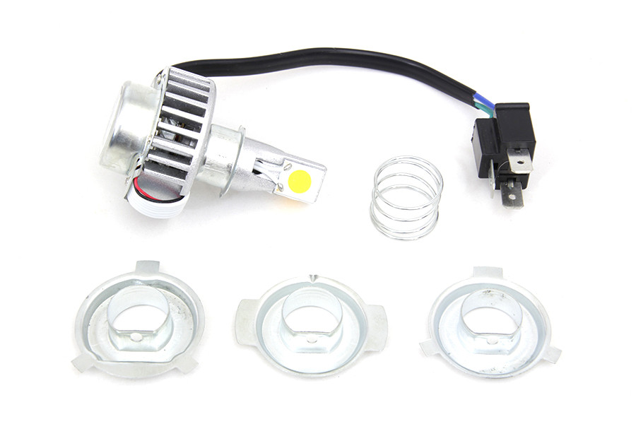 Yellow LED H4 Replacement Bulb Kit fits Harley Davidson
