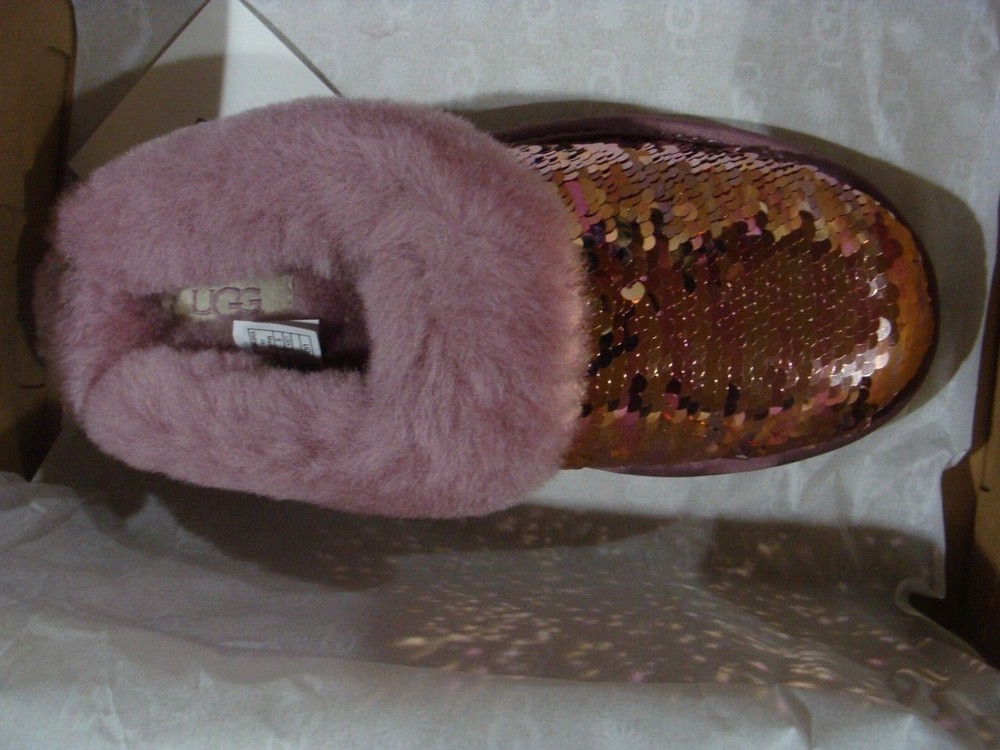 WMNS UGG CLUGGETTE SEQUIN W/1127490 PINK SIZE 6, 7, 8