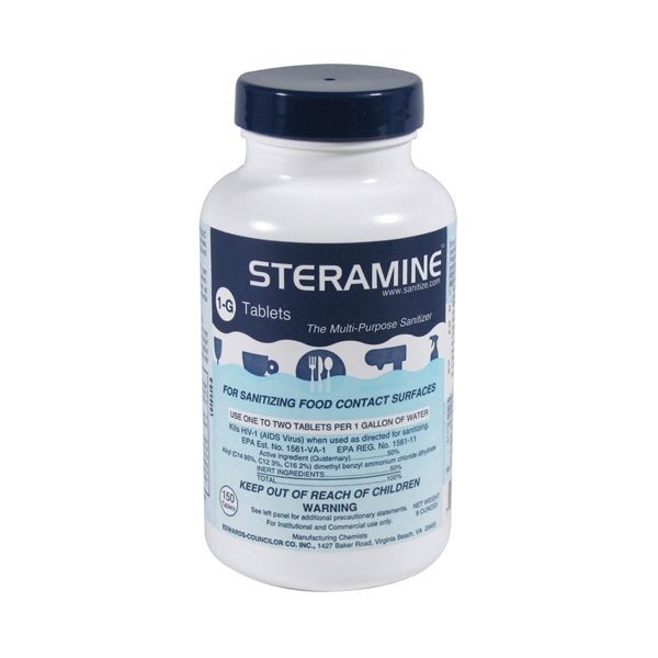 FMP 142-1572 Quaternary Sanitizing Tablets | 150 Tablets