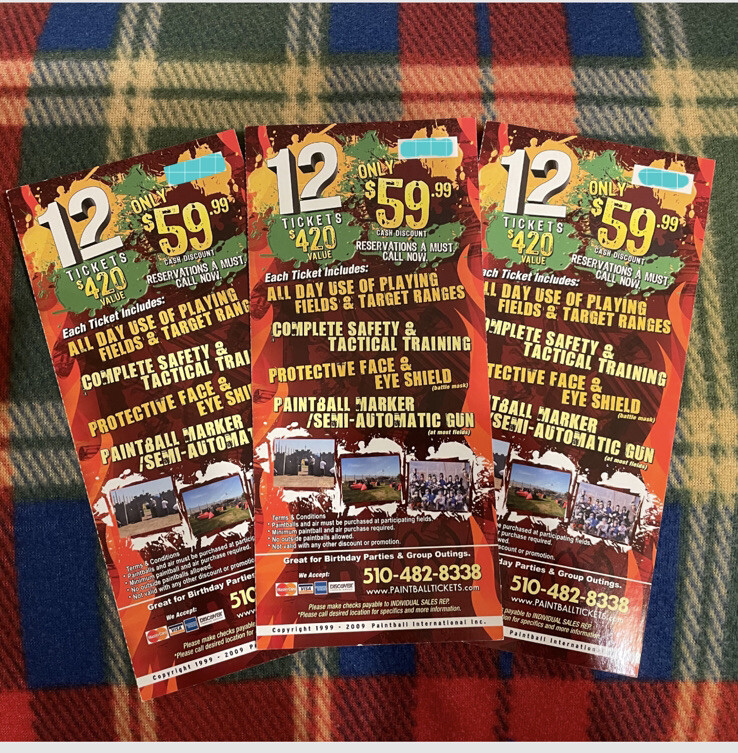 Paintball Tickets