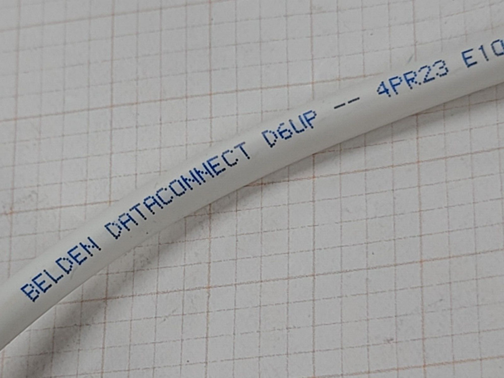 Belden D6UP 23/4P DataConnect CAT6 UTP Network Cable Plenum White /100ft