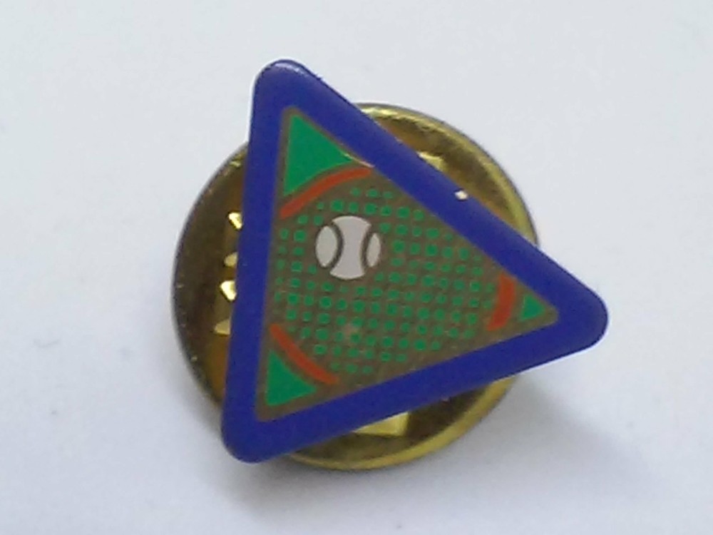Tennis Triangular Lapel Pin