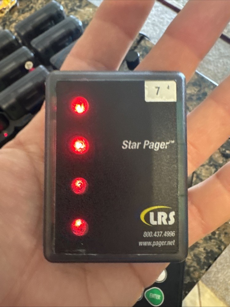 Long Range Systems LRS TX-7400 Restaurant Server Paging Transmitter & Receivers