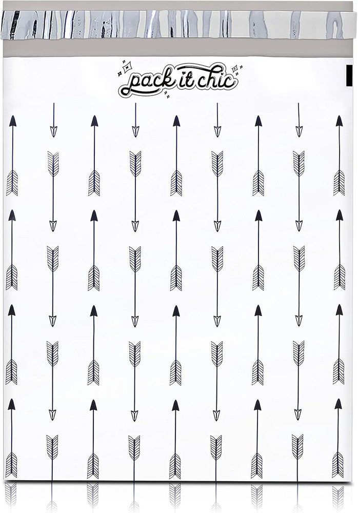 - 10X13 (100 Pack) Arrows Pattern Poly Mailer Envelope Plastic Custom Mailing &