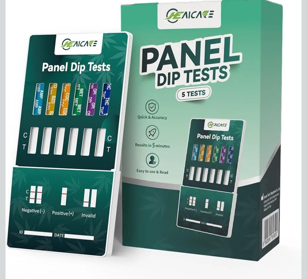 (5 pack) 6 Panel Urine Multi-Drug Test Dip Card