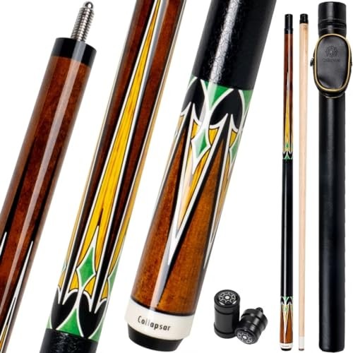 CA Pool Stick with 1X1 Hard Case,58" 20 ounce CA009+Joint Protector+Hard Case