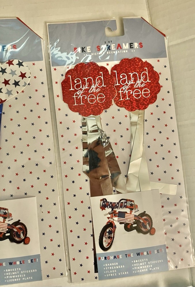 Patriotic Bicycle Streamers