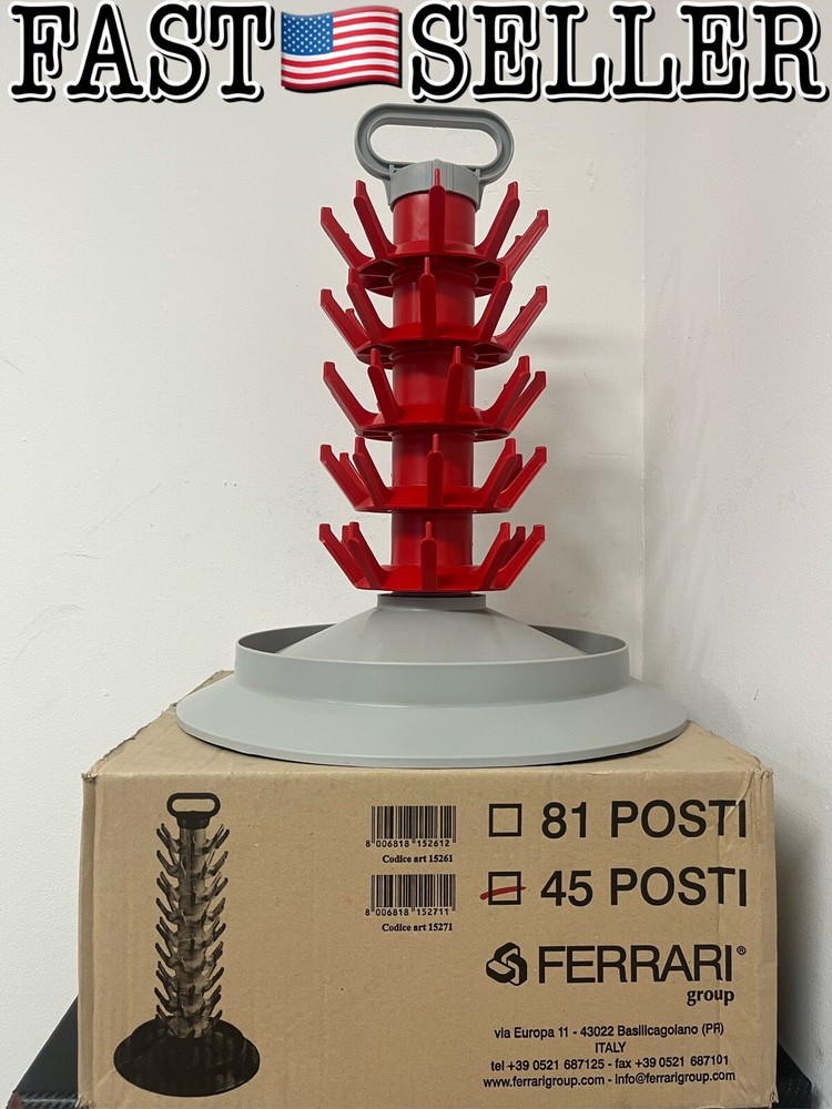 Ferrari Group 45 POSTI 45 Beer Bottle Drying Tree W/ Handle, Strong Stable Base