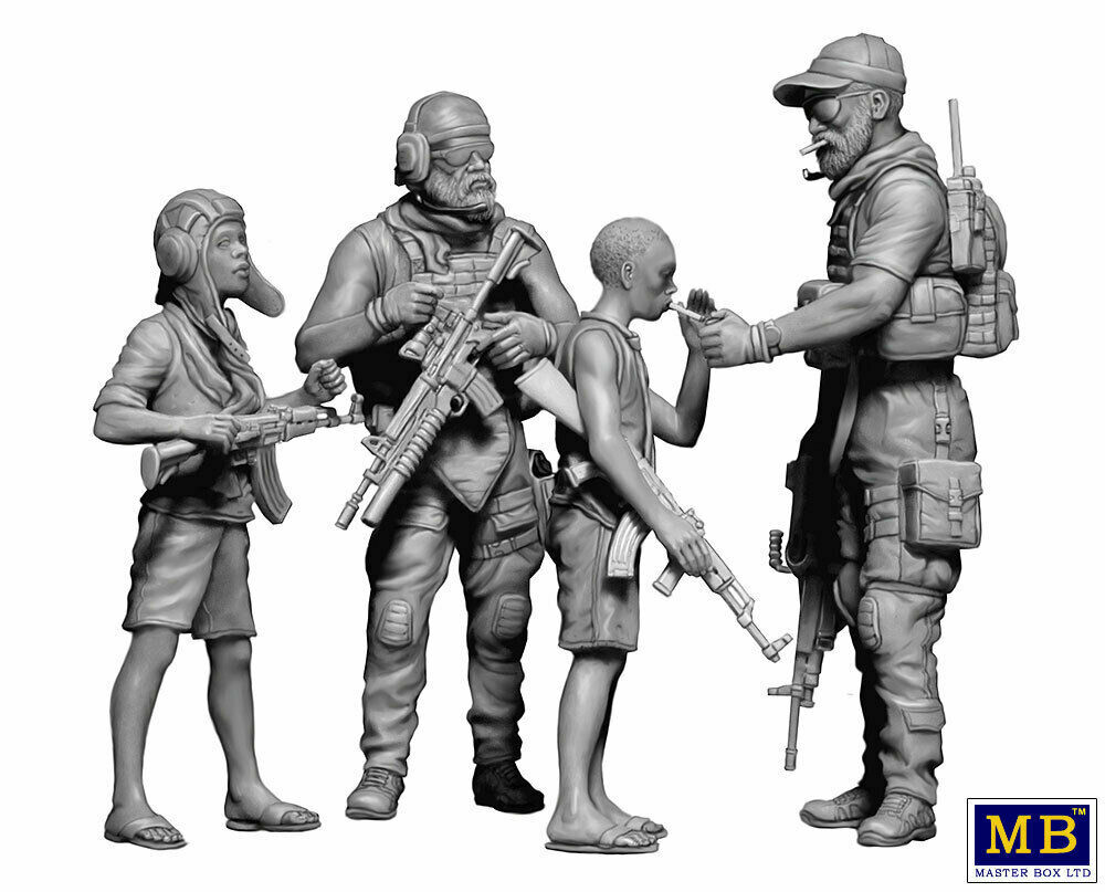 Master Box 35200 Somewhere on our planet 'Sharing a smoke' 1/35 scale