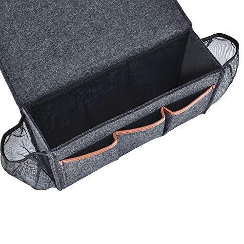 Zafit Bedside Caddy, 8 Pockets Large Size Bedside Storage Organizer Bedside