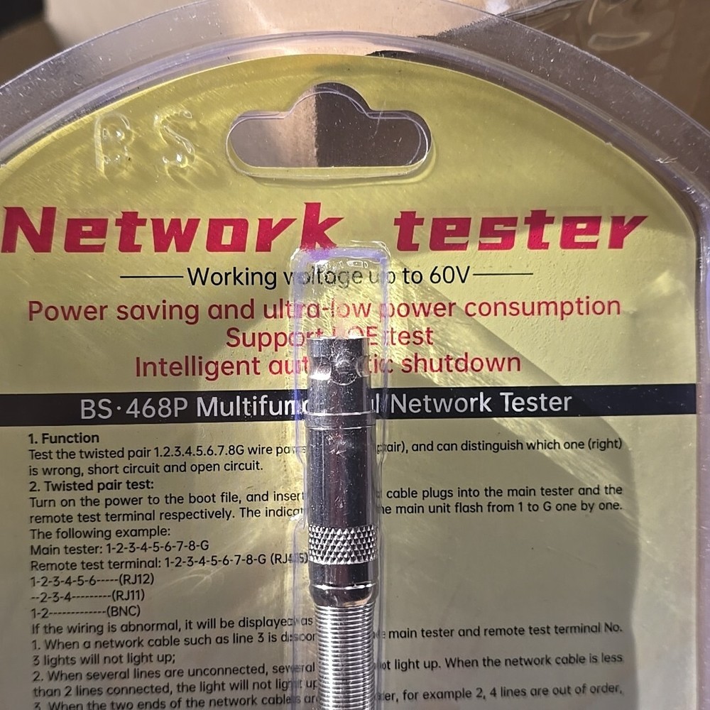 Network LAN Cable Wire Tester & PoE BS-468P Multifunctional Network Tester
