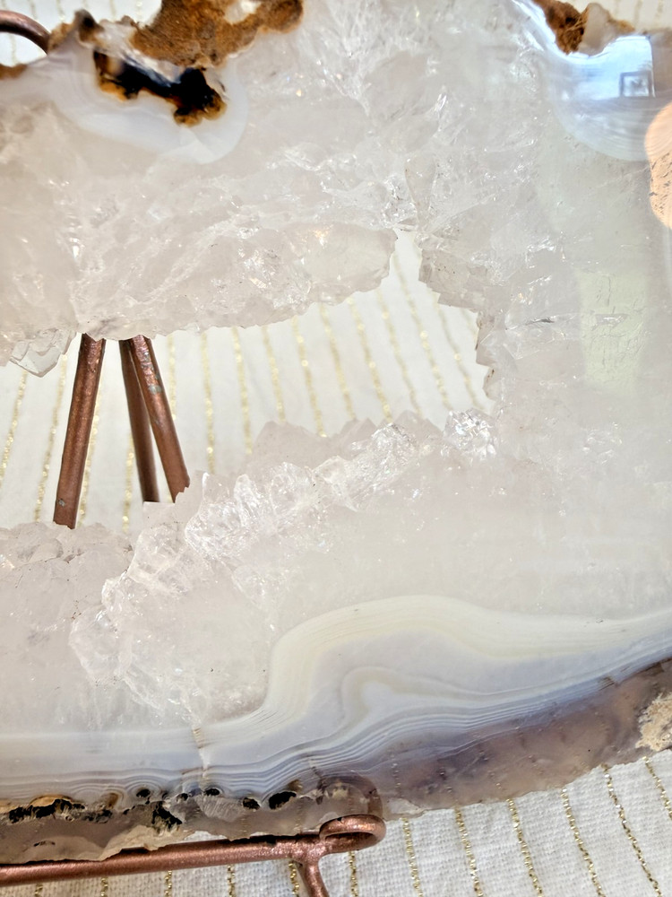 Grey Lace & Quartz Slab