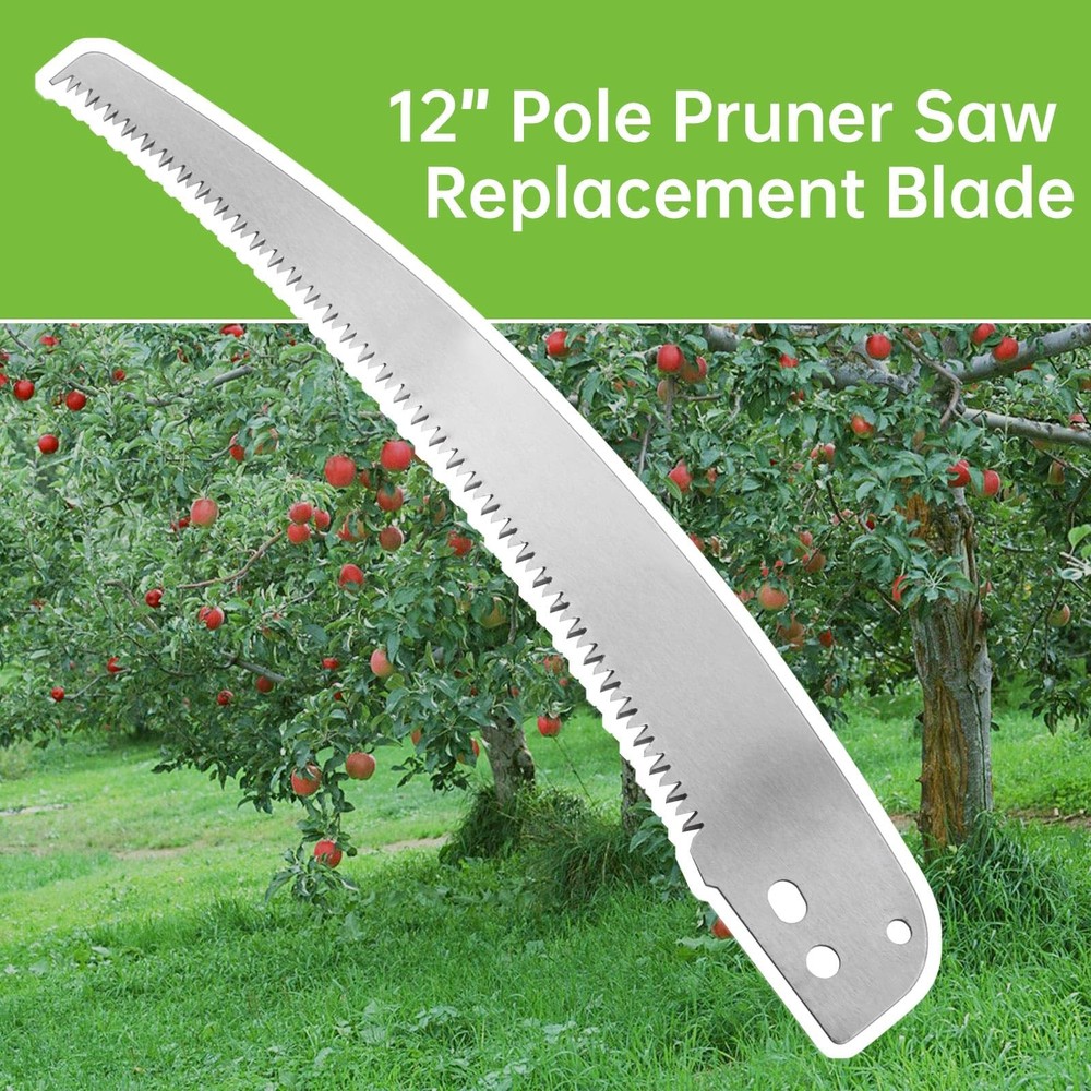 12” Pole Pruner Saw Blade Replacement for Corona TP 3841, 3811, Silver