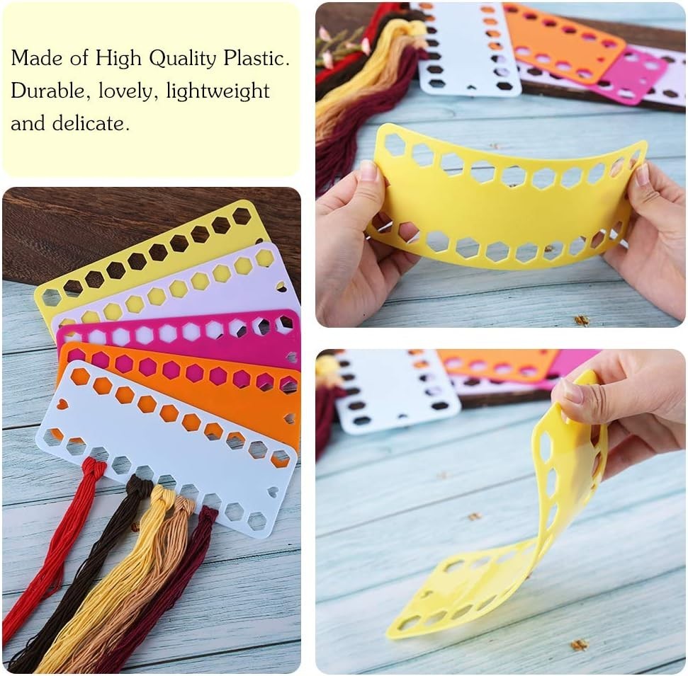 5Pieces Cross Stitch Thread Holder Storage Tool Embroidery Floss Organizer Need