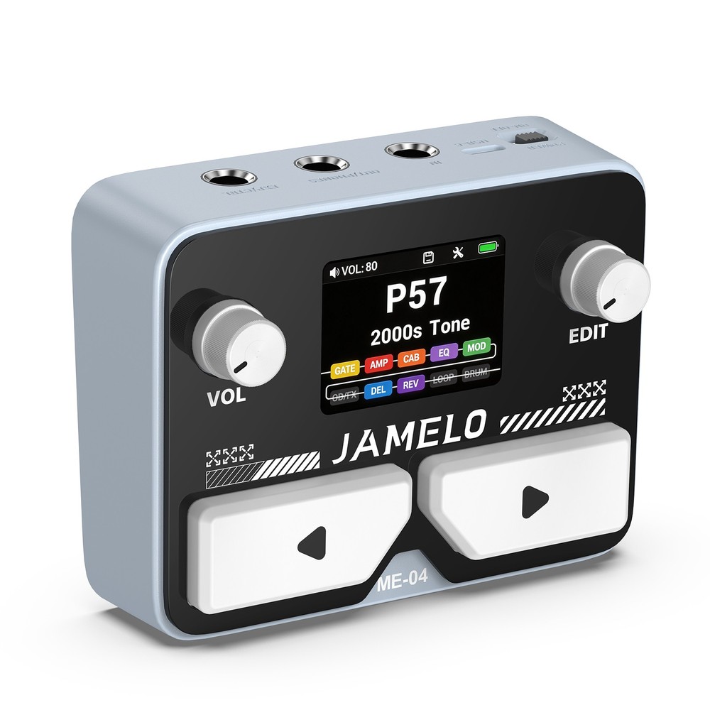 JAMELO Pocket Multi-Effects Guitar Pedal w/ 10 Effects Guitar Effects Processor
