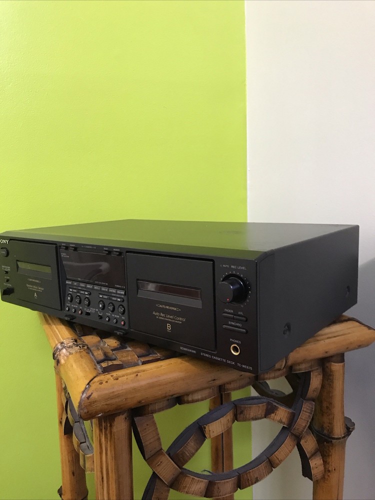 SONY TC-WE675 Dual Stereo Cassette Deck Player