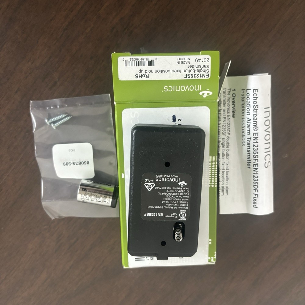 NEW Inovonics EN1235SF Single-button Fixed Position Hold Up Transmitter