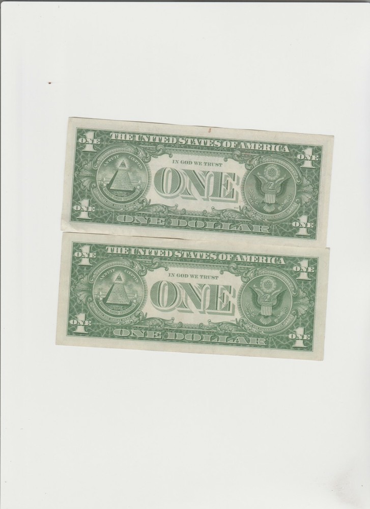 2 Lightly Circulated 1957 Silver Certificate