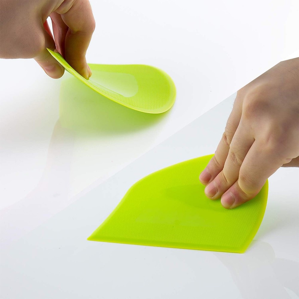 Bowl Spatula & Bench Scraper Flexible Plastic Multipurpose Kitchen Pastry Tool