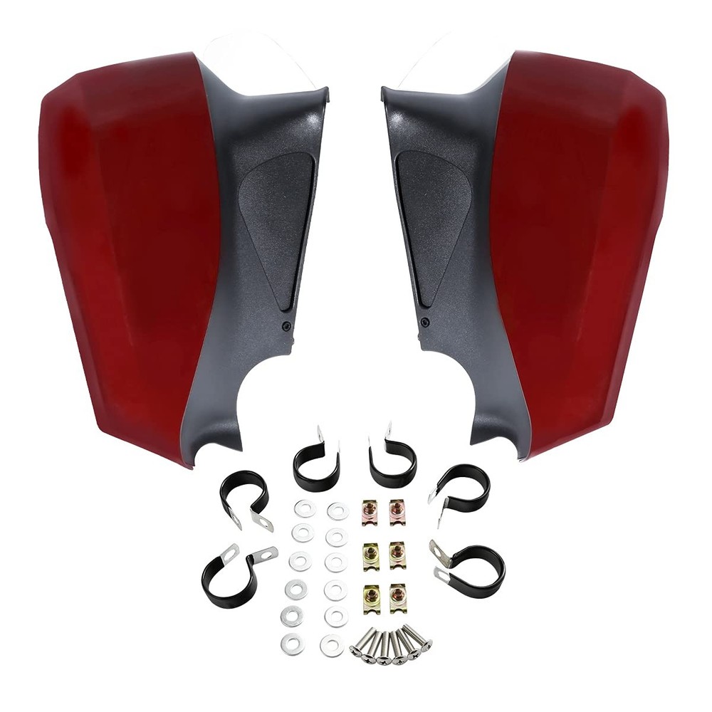 Mustache Engine Guard Highway Crash Bar+ Red Lower Fairing