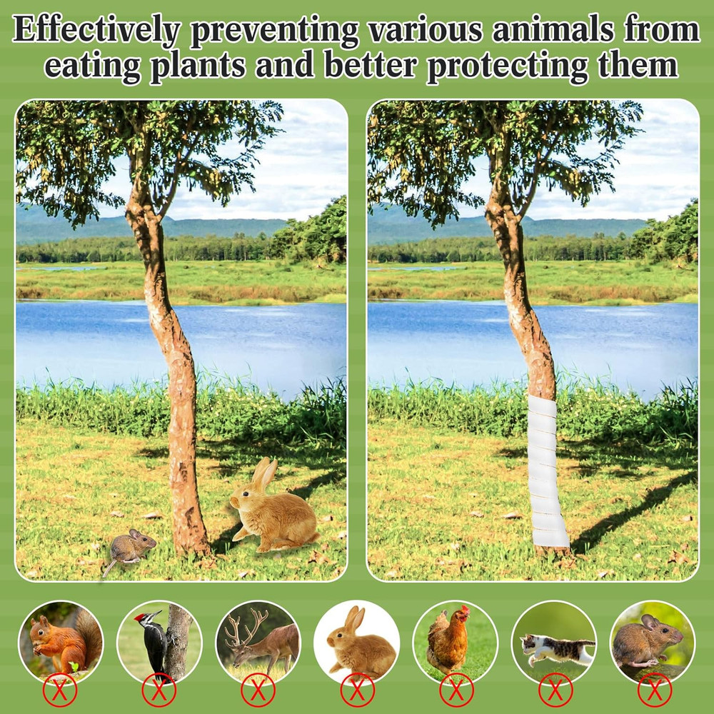 20 Pcs Tree Trunk Protector Plastic Spiral Trunk Tree Wrap Guard Bark Tube Prote