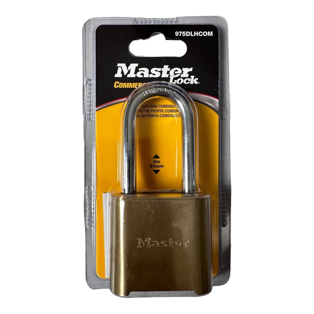Master Lock Commercial 975DLHCOM Combination Padlock