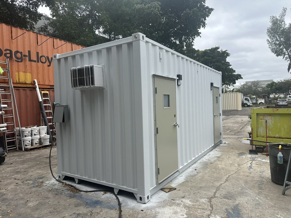 Restroom shipping container Conex Portable bathroom