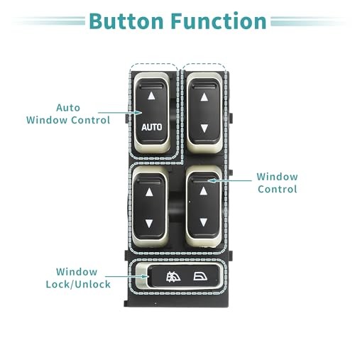 Front Left Driver Side Power Window Switch Window Control Switch Fit for
