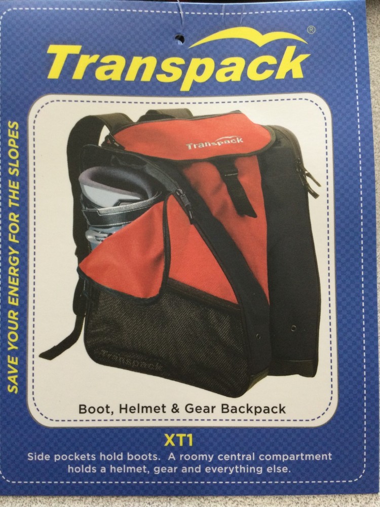 TRANSPACK XT1 BOOT, HELMET, & GEAR BACKPACK - GRAY TOPOGRAPHIC