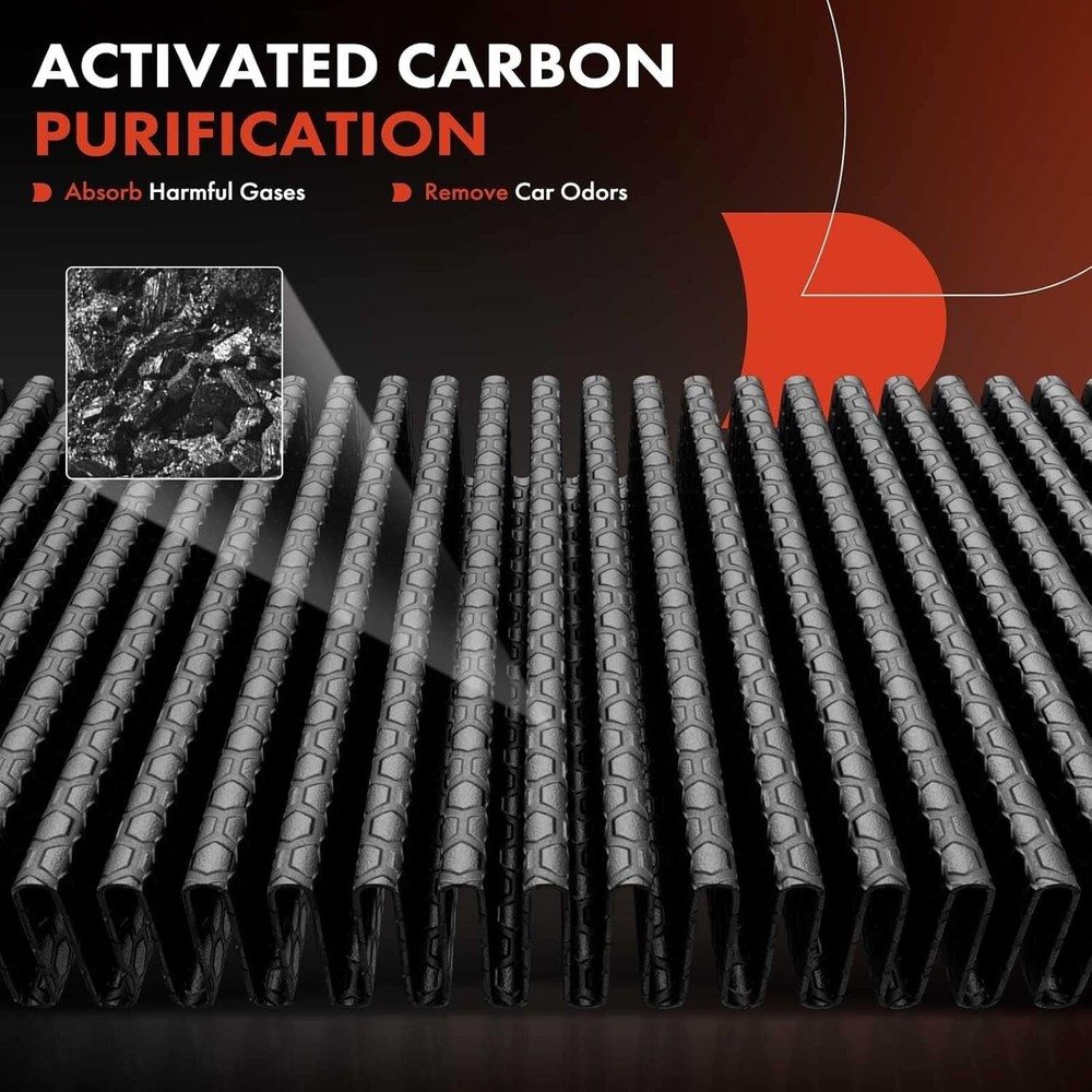 2-PC Cabin Air Filter with Activated Carbon Compatible with Jeep Models -