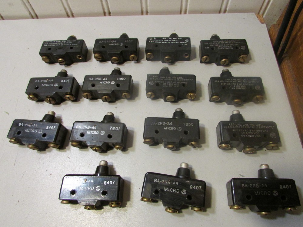Micro Switch BA-2RB-A4 Switch Lot of 15!