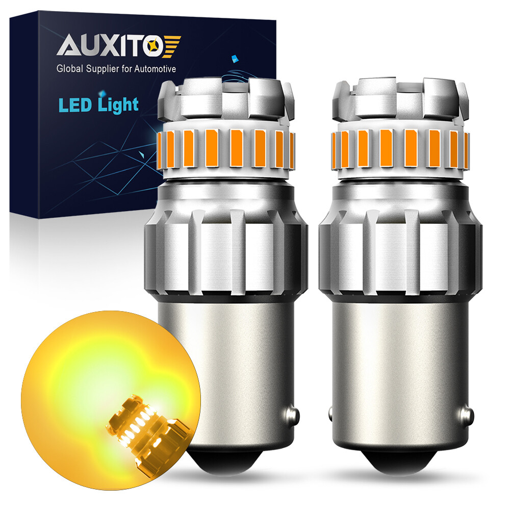 AUXITO 1156 12496 Amber LED Turn Signal Light Bulb Error Free Anti Hyper Flash H